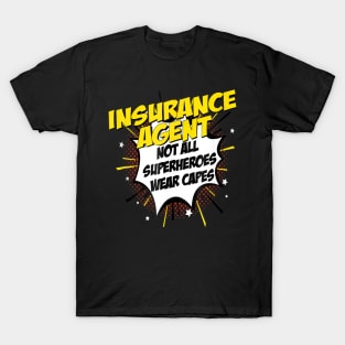 Insurance Agent Superhero Comic Superpower T-Shirt